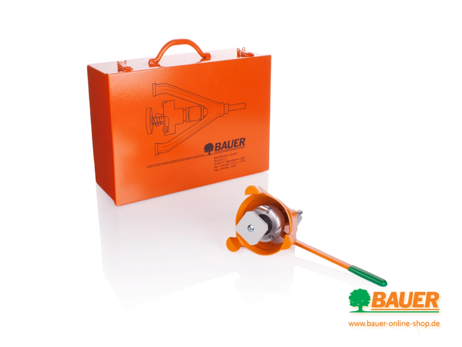 Bauer - Elektrodosensysteme GmbH - Bei diesem Gerät handelt es sich um ein Türmontagewerkzeug bzw. Steckdosensetzwerkzeug